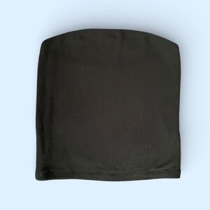 American Eagle Black Ribbed Tube Top